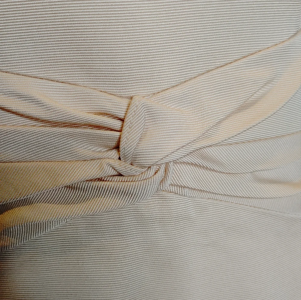 4.COLLECTIVE GROSGRAIN TWISTED KNOT DRESS, BLUSH 8 - Picture 7 of 11